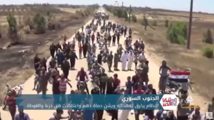 ثنايا الخبر: نظام الأسد ينتهك بنود التسوية الروسية ويعتقل الشبان ويقتل عميداً منشقاً في الغوطة