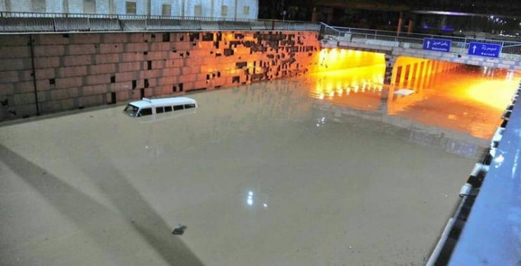 دمشق تغرق بالسيول ونظام الأسد عاجز عن تأهيل الصرف الصحي