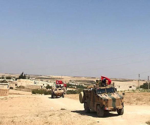 الجيشان التركي و الأمريكي يبدآن تسيير دوريات مشتركة في منبج