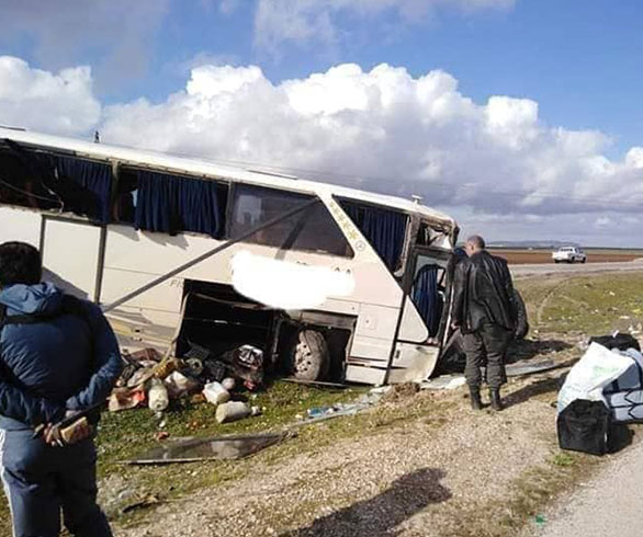 حادث سير على طريق دمشق درعا يودي بحياة مدنيين