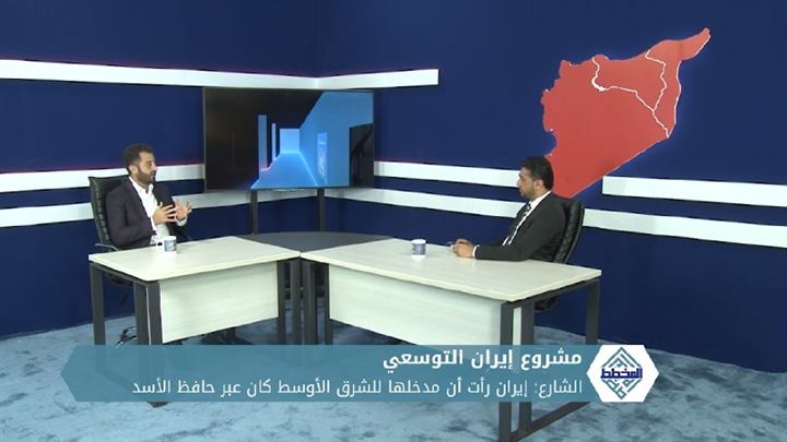 المخطط 1- مشروع إيران التوسعي في الشرق الأوسط منذ 1979