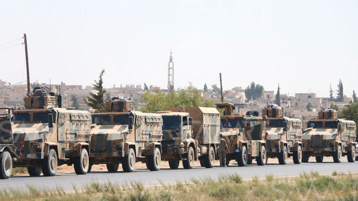الجيش التركي يرسل تعزيزات عسكرية إلى نقاط المراقبة في إدلب “فيديو”