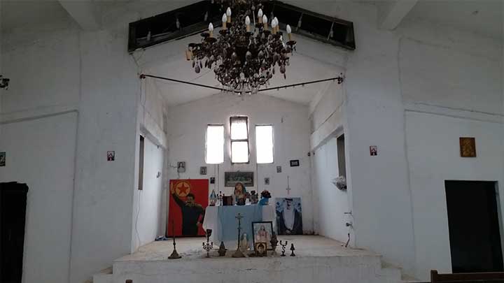 حلب اليوم ترصد تحويل قوات YPG كنيسةً للأرمن في تل أبيض إلى مقر عسكري “فيديو”