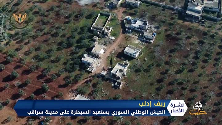 الجيش الوطني السوري يستعيد السيطرة على مدينة سراقب