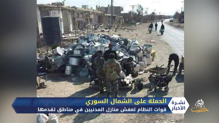 عناصر النظام “يعفشون” عقارات النازحين شمال حلب