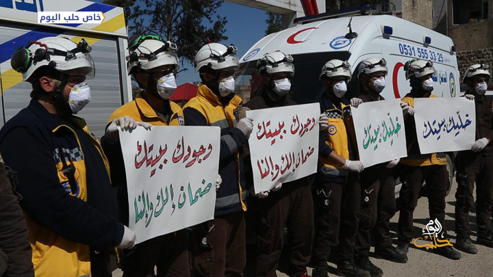 حملات توعوية في الشمال المحرر للوقاية من الفيروس