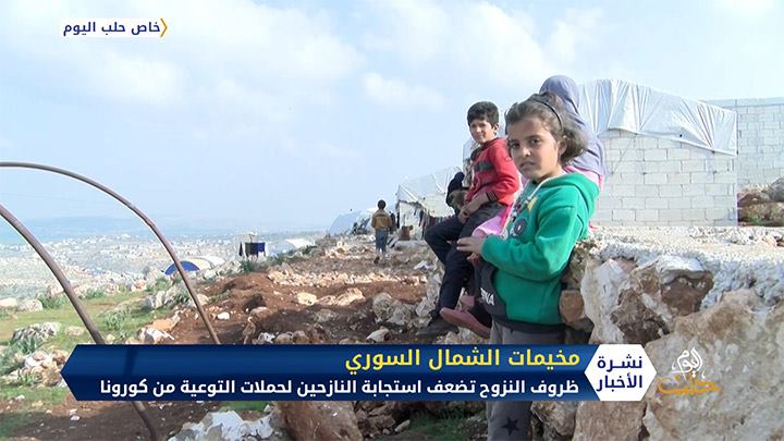 ظروف النزوح تضعف استجابة النازحين لحملات التوعية من كورونا