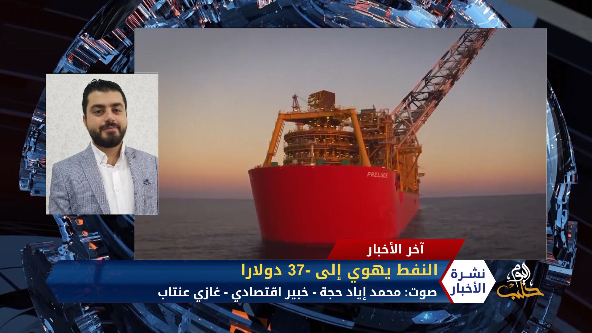 مداخلة محمد إياد حجة – النفط يهوي إلى -37 دولاراً