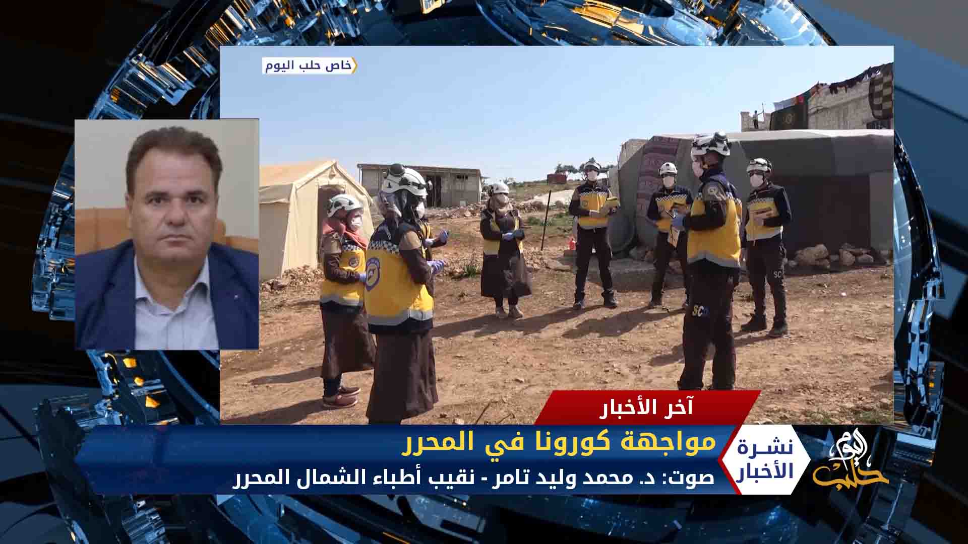 مداخلة د محمد وليد تامر – لا نشاط لمنظمة الصحة العالمية شمال سوريا وسط مخاوف من انتشار كورونا