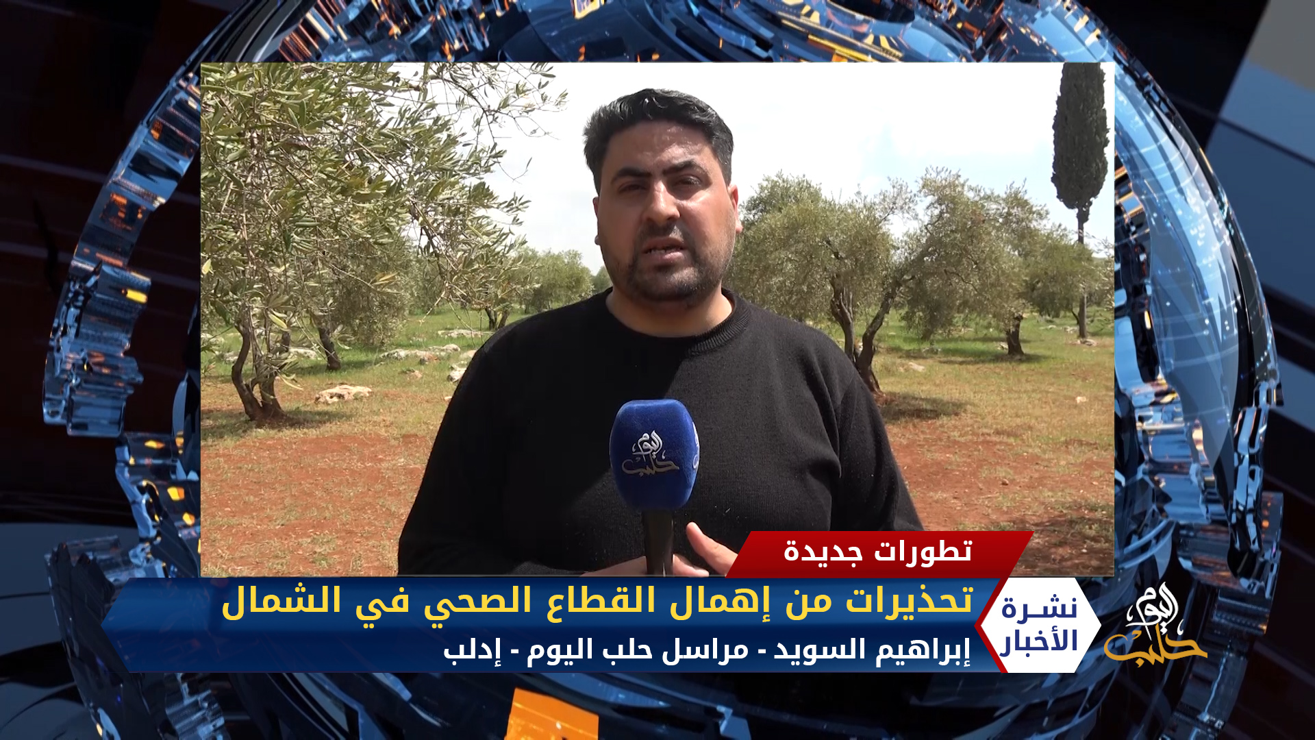 مداخلة مراسل حلب اليوم إبراهيم السويد – تحذيرات من إهمال القطاع الصحي