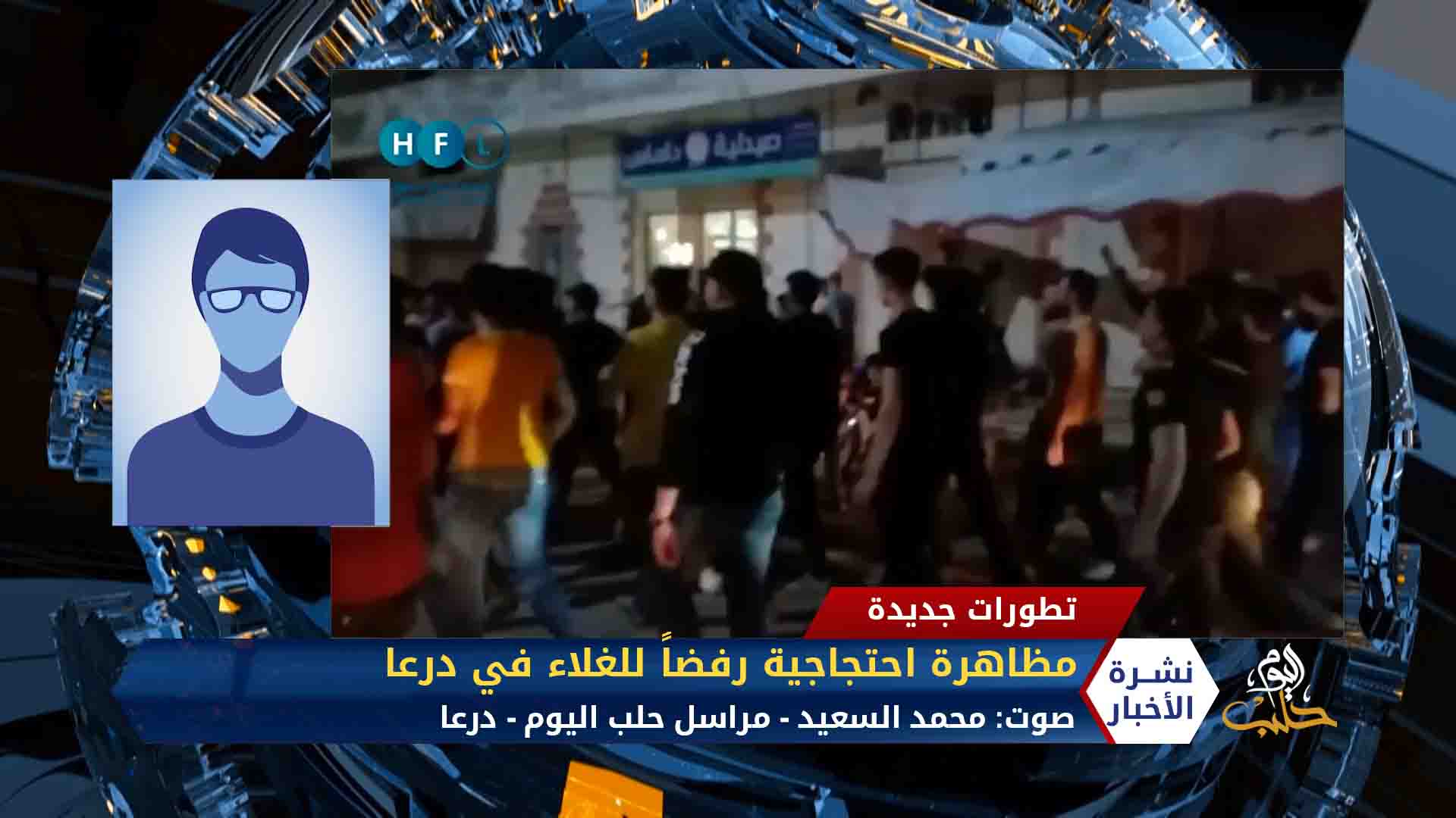 مداخلة مراسلة حلب اليوم نورا الباشا – توقف صيدليات عن العمل في السويداء