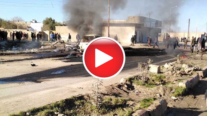 قتلى وجرحى بانفجار سيارة مفخخة في قرية تل حلف بريف الحسكة “فيديو”