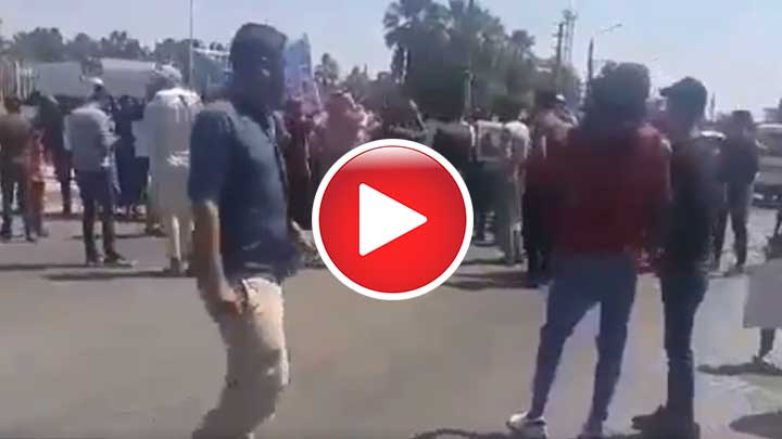 مظاهرة في مدينة الطبقة تضامناً مع أهالي دير الزور “فيديو”