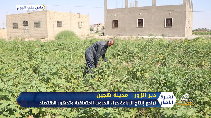 انحسار مساحة الأراضي الصالحة للزراعة في محافظة دير الزور