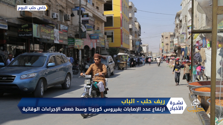 وسط ضعف الإجراءات الوقائية .. ارتفاع عدد الإصابات بفيروس كورونا في مدينة الباب بريف حلب