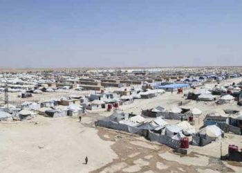 إحراق مخيم للاجئين السوريين في لبنان