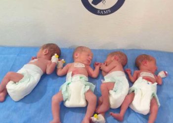 سيدة سورية تضع أربعة توائم في مشفى بإدلب