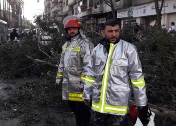 إصابات وأضرار مادية في حمص جراء العاصفة