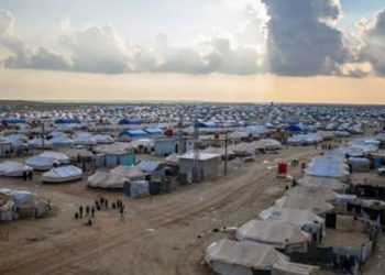 حملة أمنية لقسد داخل مخيم الهول بريف الحسكة