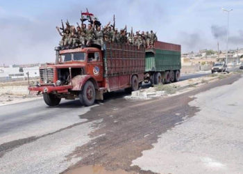 تعزيزات عسكرية لقوات النظام على خطوط التماس مع “الجيش الوطني” قرب عين عيسى