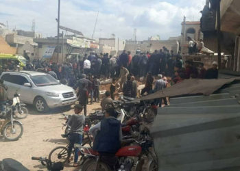 قتيل مدني وجريحان جراء انهيار مبنى سكني بريف حلب