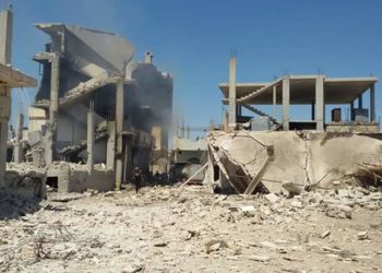 أهالي بلدة تير معلة بريف حمص يؤكدون رفضهم لمسرحية الانتخابات