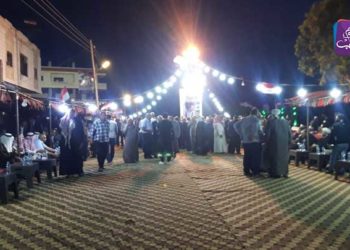 ريف حمص.. النظام يجبر وجهاء العشائر على إنشاء “خيمة وطن” دعماً لمسرحية الانتخابات