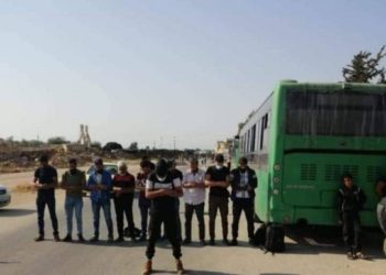 دفعة مهجرين ثانية تنطلق من درعا البلد باتجاه الشمال السوري