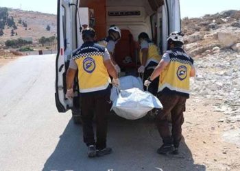 انتشال جثة مجهولة الهوية بالقرب من “باب الهوى” بريف إدلب