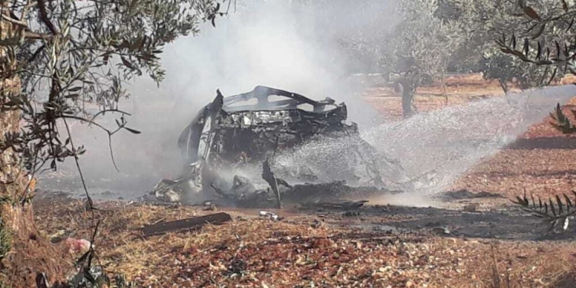 مجموعة استخبارات تكشف عن هوية المستهدفين بطائرة أمريكية مسيرة بريف إدلب “صور”