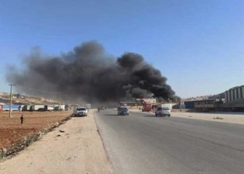 قصف على سرمدا