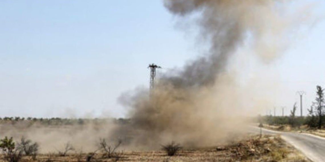 إصابة عناصر من النظام بانفجار لغم في محيط سجن عدرا بريف دمشق