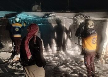 عاصفة ثلجية - الشمال السوري