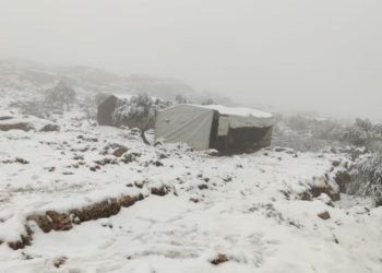 عاصفة ثلجية تضرب مناطق شمال غرب سوريا