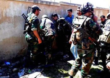 انتشار قوات النظام في قرية عز الدين حمص