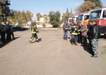 في حادثة غريبة.. لصوص يسرقون فوج إطفاء درعا وسط المربع الأمني بالمدينة