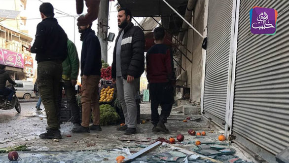 منظمة "سوريون من أجل الحقيقة والعدالة" تقول إن مصدر القصف على الباب في شباط هو قوات النظام في حين لم تستطيع تحديد الجهة المسؤولة عن القصف في إعزاز