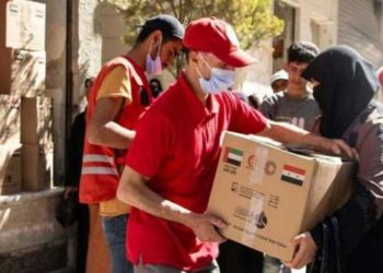 مساعدات غذائية إماراتية تصل ريف دمشق عبر حكومة النظام
