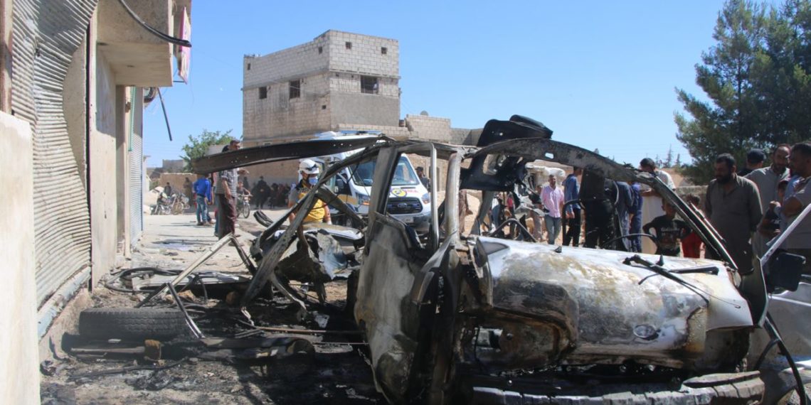 جرحى بانفجار سيارتين مفخختين شرقي حلب