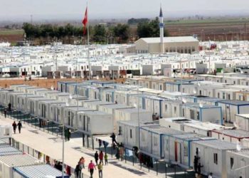 احتجاجات في مخيّم للسوريين