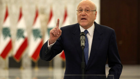 رئيس حكومة تصريف الأعمال اللبنانية "نجيب ميقاتي" يحمل في رسالة إلى الأمم المتحدة اللاجئين السوريين خروج الوضع في لبنان عن السيطرة