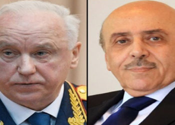 رئيس لجنة التحقيق الروسية "ألكسندر باستريكين" يلتقي رئيس مكتب الأمن القومي لدى نظام الأسد "علي مملوك" في دمشق وناقشا الاتفاقية الأمنية الموقعة بين موسكو والنظام بشأن المساعدة القانونية المتبادلة في المسائل الجنائية