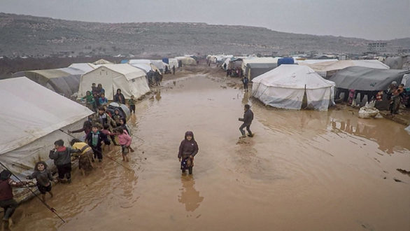 الأمم المتحدة الشتاء مخيمات سوريا