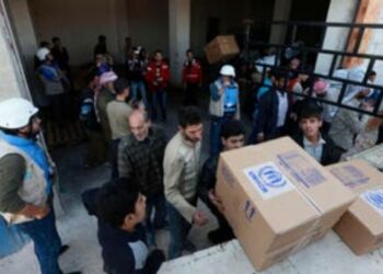 “الجميلية” في حلب تتحول إلى مركز لبيع المساعدات اﻹنسانية