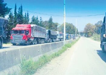 الشاحنات في مناطق الأسد