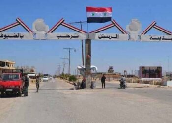 مدخل مدينة الرستن بريف حمص الشمالي