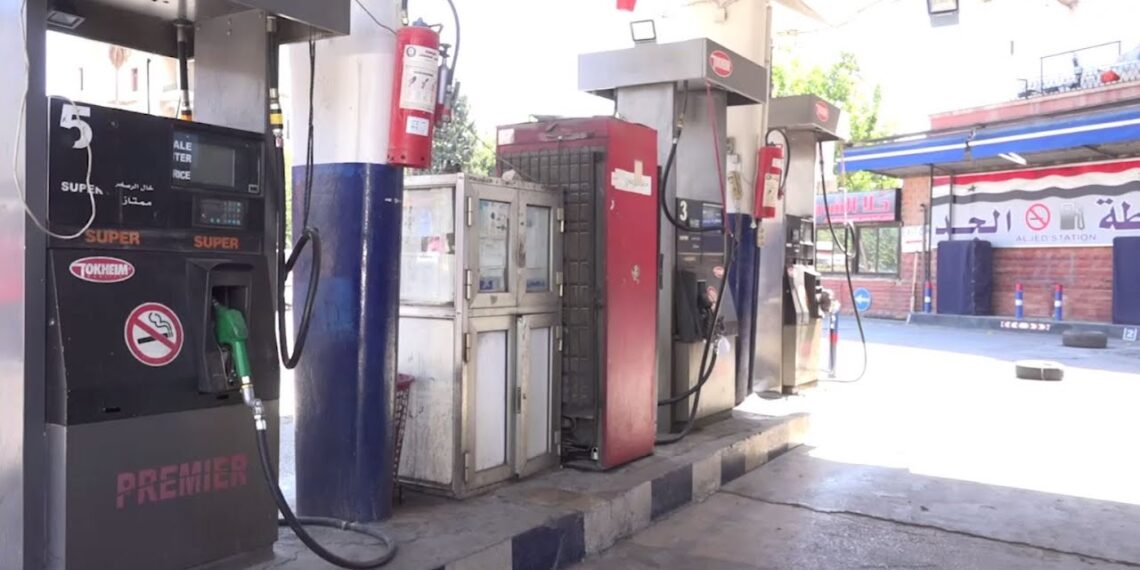 إحدى محطات الوقود في دمشق