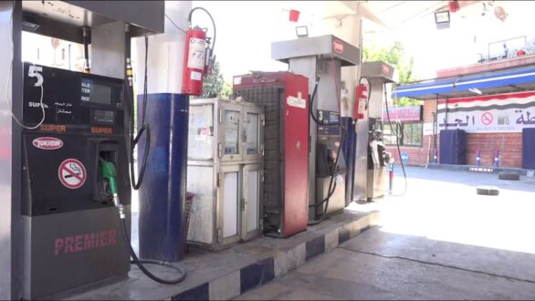 إحدى محطات الوقود في دمشق