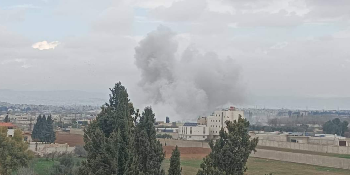 من القصف الإسرائيلي على ريف دمشق