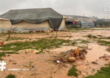 غرق المخيمات في شمال سوريا